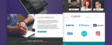 Vibrant Agency Website Template Free PSD