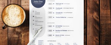 Professional Resume Template Free PSD