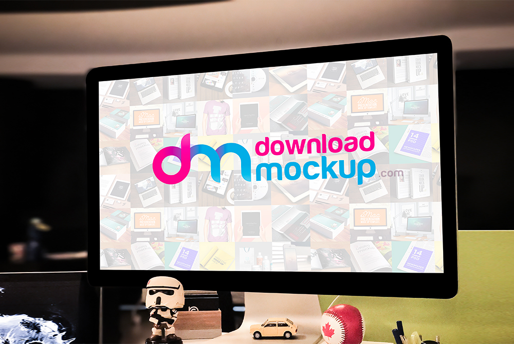 Download Apple Cinema Display Mockup Free PSD - Download PSD