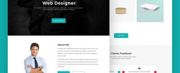 Web Designer Personal Portfolio Website Template PSD
