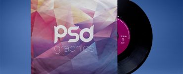 Vintage Vinyl Record Sleeve Mockup Free PSD