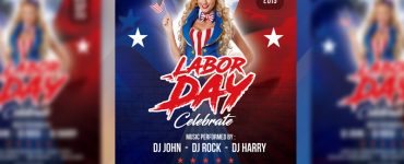 Free Labor Day Celebration Flyer PSD