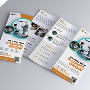 Trifold Brochure Template Free PSD