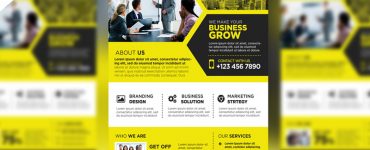 Corporate Business Promotional Flyer PSD Template
