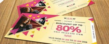 Fashion Sale Discount Coupon PSD Template