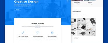 Digital Agency Website Template PSD