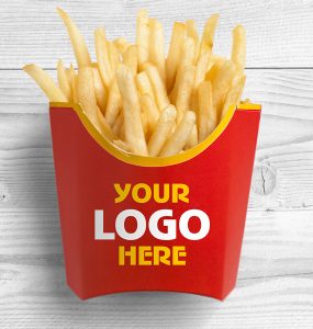 French Fries Packaging Mockup Free PSD