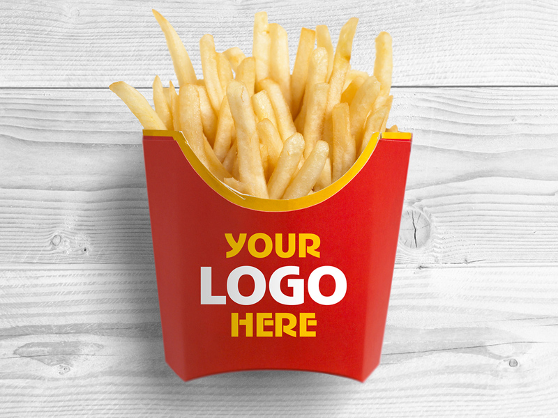 Download French Fries Packaging Mockup Free PSD - Download PSD