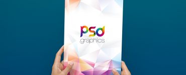 A4 Flyer in Hand Mockup Free PSD