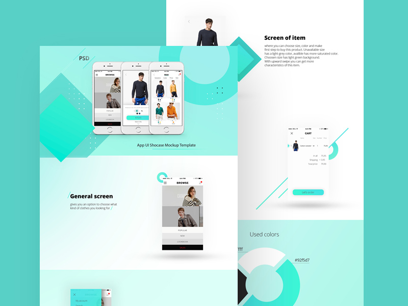 Download App Landing Page Template Free PSD - Download PSD