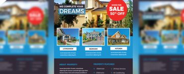Real Estate Flyer PSD Free Template