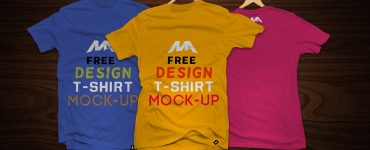 T-Shirt Front and Back Mockup Free PSD
