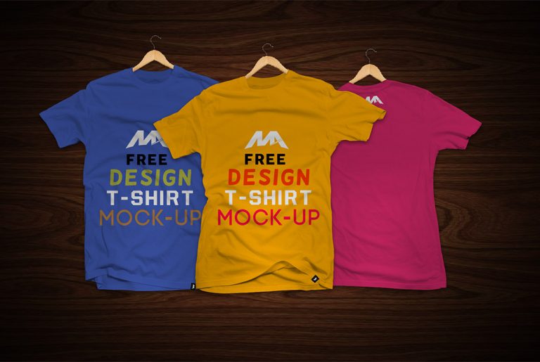 Download T-Shirt Front and Back Mockup Free PSD - Download PSD