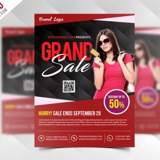 Grand Sale Flyer Template Free PSD