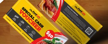 Food Cash Voucher Template Free PSD