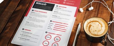 Clean and Sharp Resume CV Template Free PSD