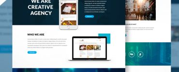 Creative Agency Website Template Free PSD