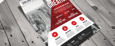 Modern Business Agency Flyer Free PSD