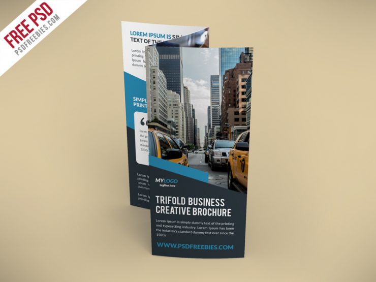 Creative TriFold Brochure Free PSD Template