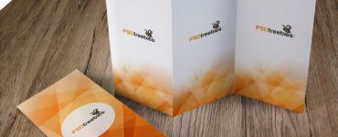 Tri-Fold Brochure Mockup Free PSD