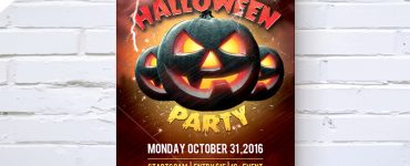 Halloween Party Flyer Template Free PSD