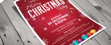Christmas Party Flyer Template Free PSD