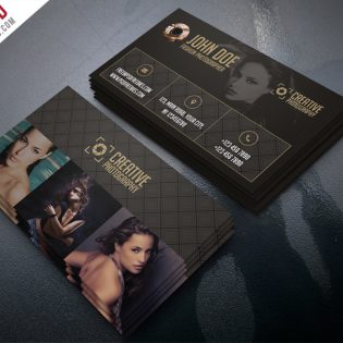 Fashion Photographer Business Card Template Free PSD