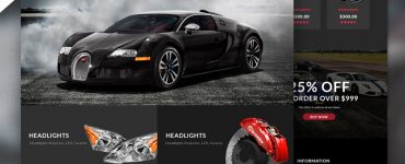 Car Accessories Ecommerce Web Template Free PSD