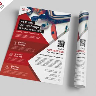 Business and Corporate Flyer Template Free PSD