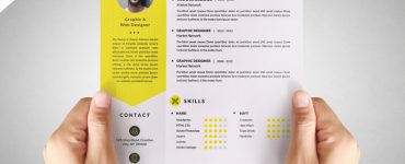 Clean Resume CV Template Free PSD