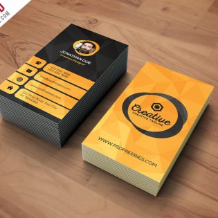 Agency Business Card Template Free PSD
