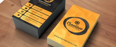 Agency Business Card Template Free PSD