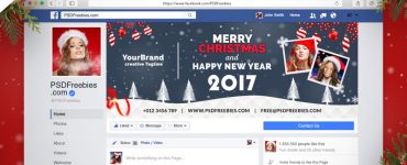 Christmas Facebook Cover Free PSD