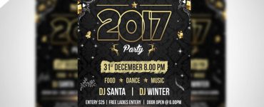 New Year Party Flyer PSD Template