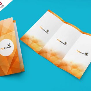 Tri-Fold Brochure Mockup PSD Template