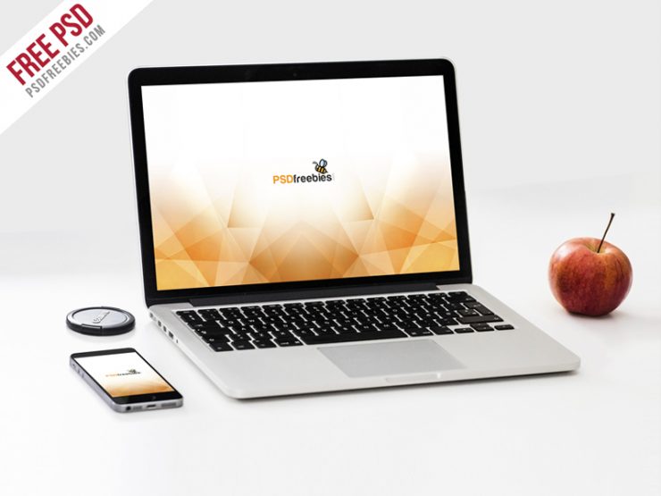 Download MacBook Pro and phone Mockup Template PSD - Download PSD