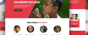 Non Profit Organization Website Template Free PSD