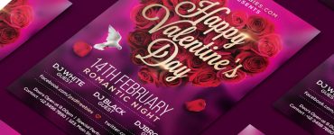 Valentines Day Flyer PSD Template