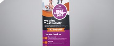 Professional Agency Roll-Up Banner PSD Template