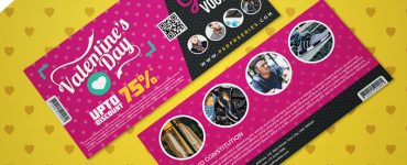Valentines Day Shopping Voucher PSD Template