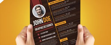 Creative Graphic Designer Resume Template PSD