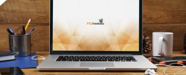 MacBook Pro Front View Mockup Free PSD