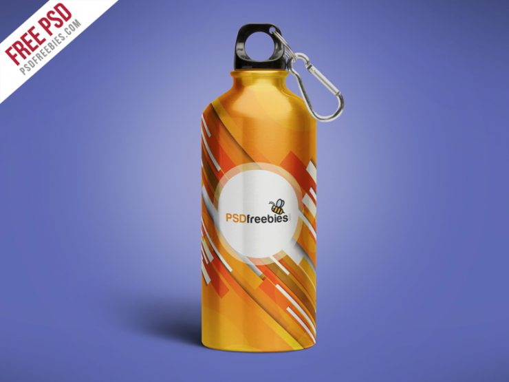 Download Aluminum Water Bottle Mockup Free PSD - Download PSD