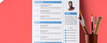 Creative Graphic Designer Resume PSD Template