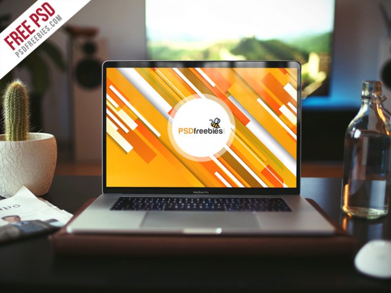 Download Realistic MacBook Pro Mockup Free PSD - Download PSD
