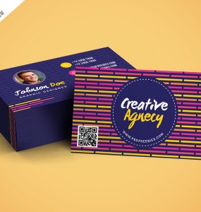 Creative Agency Business Card Template PSD