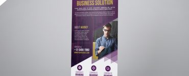 Creative Agency Roll-Up Banner PSD Template