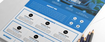 Clean and Designer Resume CV Template PSD