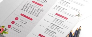 Painter Artist CV Resume Template PSD