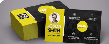 Creative Design Studio Business Card Template PSD